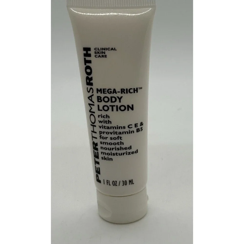 PETER THOMAS ROTH BODY LOTION MEGA-RICH 1OZ/30ML W/VITAMINS C E & PROVITAMIN B5‎